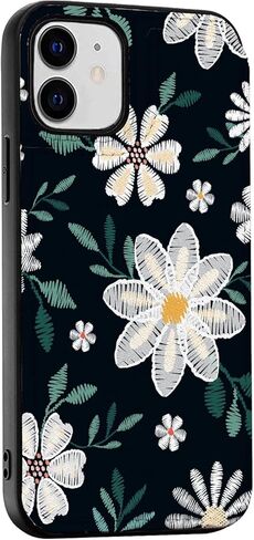 حافظة جلدية فاخرة من Crossspace متوافقة مع هاتف iPhone 14 [6.1 بوصة]، حافظة محفظة حامل بطاقات زهور للنساء والفتيات، حافظة قابلة للطي متينة مع تصميم فريد من نوعه لحقوق الطبع والنشر - زهور وردية وردية in Kuwait