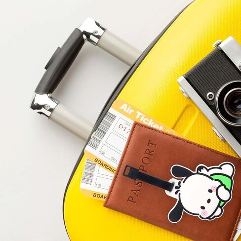 علامة الأمتعة أنيمي - عبوتان، علامات الأمتعة الكرتونية اللطيفة مع حزام حزام من السيليكون، بطاقة تعريف حقيبة لطيفة، علامات حقيبة Kawaii للأطفال والنساء والفتيات (H) in Kuwait