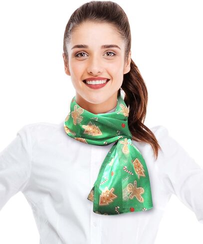 وشاح عيد الميلاد تاج CBC - سانتا، رجل الثلج، الزينة، موضوع كعكة الزنجبيل - 13 بوصة × 60 بوصة صنع في كوريا in Kuwait