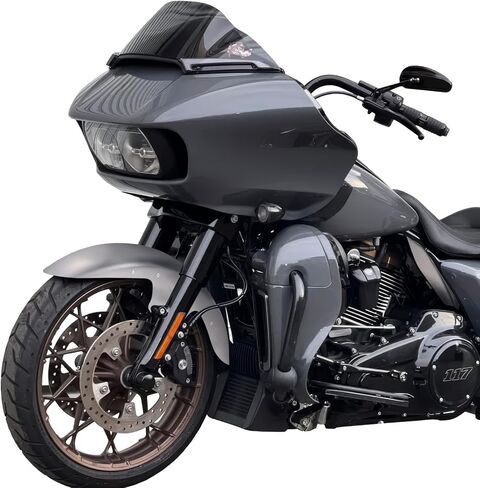 واقي الطين الأمامي، عجلات 19 بوصة ملفوفة أمامية تناسب Harley Touring Road King Road Glide Electra Glide Street Glide 2014-2023 (غير مطلي) in Kuwait