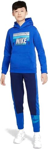 Nike Boy's NSW Club Graphics Pullover Hoodie (Little Kids/Big Kids) Game Royal SM (8 Big Kid) in Saudi Arabia