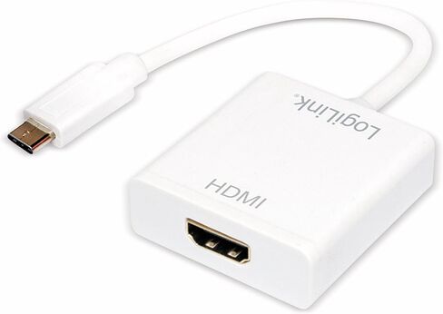 محول شاشة Logilink USB 3.1 من النوع C إلى VGA باللون الأبيض in Saudi Arabia