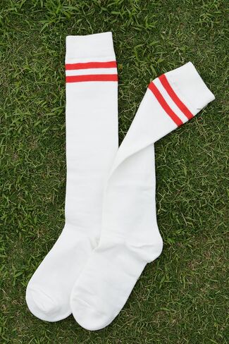 Women's Classic Cotton Striped Knee High Socks in Saudi Arabia
