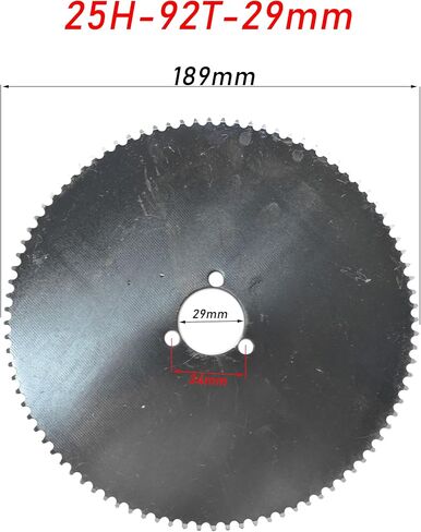 25H-92T-29MM Rear Sprocket, Motorcycle Sprocket Rear Chain Sprocket Replacement for 47CC 49CC Mini Moto ATV Quad Dirt Pit Pocket Bike Gas Scooter Electric Scooter in Saudi Arabia