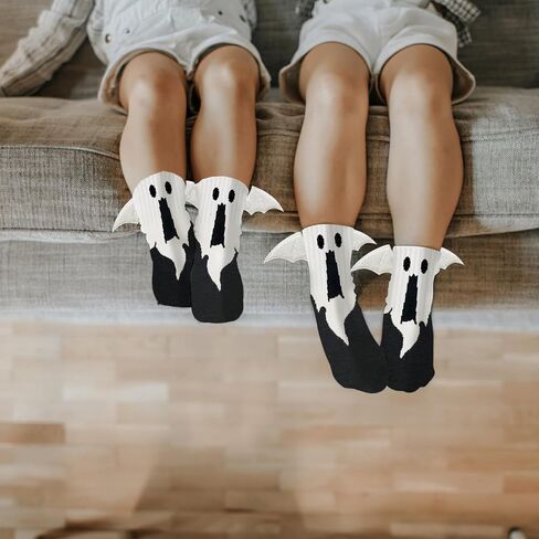 BINPURE Halloween Magnetic Holding Hands Socks Bat Hand in Hand Socks Funny Socks Gift for Kids, Aldult, Friends, Couples in Saudi Arabia