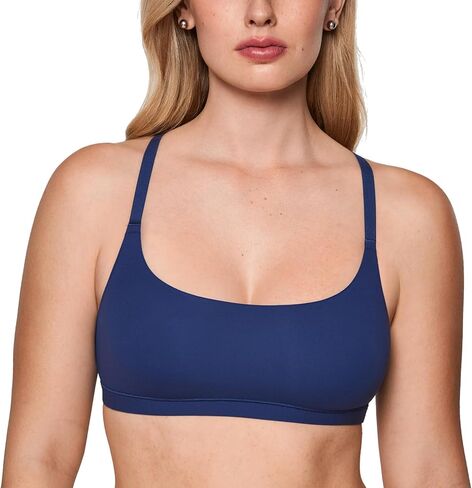 Women's Inbarely Soft Racerback Bralette - Wireless Full Coverage Unlined Sports Bra in Kuwait