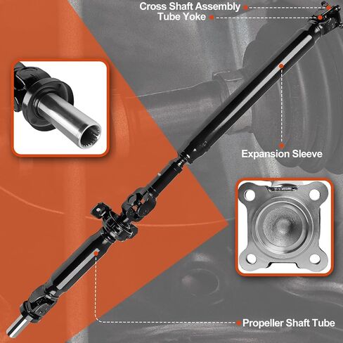 Rear Complete Drive Shaft Prop Shaft Driveshaft Assembly [RWD] Compatible with Kia Sorento Base EX LX 2007-2008 Sport Utility, Replace OE 49100-3E951, 936-210, 65-3506, 54100268 in Saudi Arabia