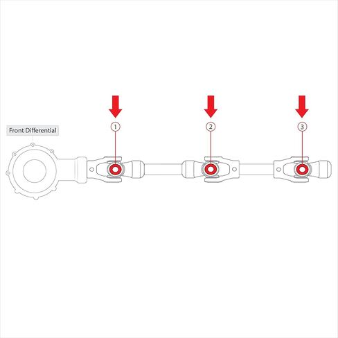 مجموعة وصلات U كالتريك متوافقة مع عمود محرك سوزوكي إيجر 400 Ltf400F Lt-F400F 4X4 2002-2007 / 27200-19810/27200-38810 in Kuwait