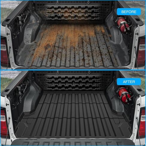 Nilight Truck Bed Mat for 2015 2016 2017 2018 2019 2020 2021 2022 Chevy Chevrolet Colorado/GMC Canyon 5FT Bed,All Weather TPE Pickup Bed Liner Cargo Mat,revent Slipping or Damage to Truck Bed. in Saudi Arabia