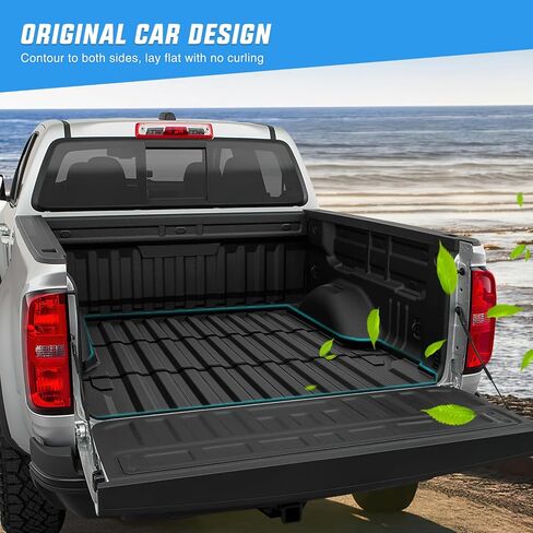 Nilight Truck Bed Mat for 2015 2016 2017 2018 2019 2020 2021 2022 Chevy Chevrolet Colorado/GMC Canyon 5FT Bed,All Weather TPE Pickup Bed Liner Cargo Mat,revent Slipping or Damage to Truck Bed. in Saudi Arabia