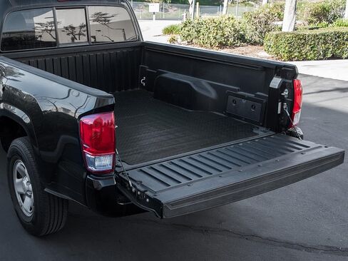 Armordillo USA 8706404 Diamond Plate Rubber Truck Bed Mat - Black Fits 2007-2018 Chevy Silverado/GMC Sierra 1500 2500 3500 8 Feet (96") Long Bed in Kuwait