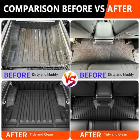 powoq 5FT Truck Bed Mat Floor Mat Compatible with 2022-2024 Nissan Frontier Crew Cab Bed Liner Replacement for 2022-2024 Nissan Frontier Accessories in Saudi Arabia
