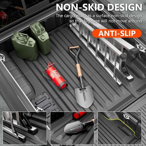 powoq 5FT Truck Bed Mat Floor Mat Compatible with 2022-2024 Nissan Frontier Crew Cab Bed Liner Replacement for 2022-2024 Nissan Frontier Accessories in Saudi Arabia