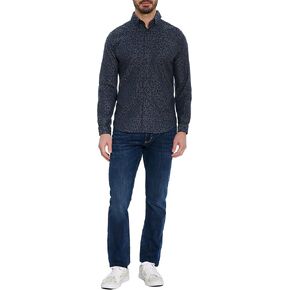 Robert Graham Designs Men's Bradbury L/S Woven Shirt, Bordeaux, XLarge