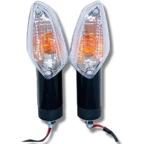 White Lens Motorcycle Turn Signal Light Motorbike Front Rear Indicator Lamp For Honda CBR 250R 300R CB300F CBF125 CBF 150 Stunner