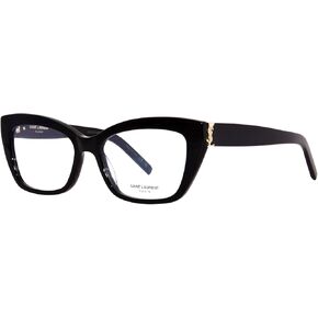 SAINT LAURENT SL-M117 001 Eyeglasses Women's Black Full Rim Cat Eye 53mm