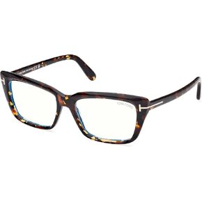 Tom Ford Eyeglasses FT 5894 -B 052 Caramel Brown Havana, Shiny Rose Gold, t Lo