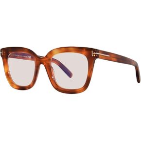 Tom Ford TF5880-B 053 Eyeglasses Women's Transparent Brown Full Rim 51mm