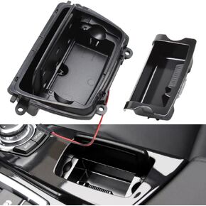 Front Center Console Ashtray Box Cover with Liner Case Assembly Replacement Compatible with BMW 5 Series F10 F11 520 523 525 528 530 535 550 51169206347