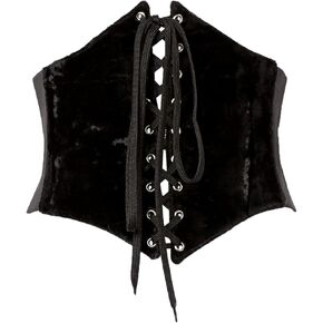 Daisy corsets womens Lavish Black Velvet Corset Belt CincherCorset