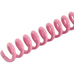 Spiral Binding Coils 6mm (¼ x 15-inch Legal) 4:1 [pk of 100] Pink (PMS 230 C)