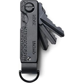 The Ridge MKBHD Key Organizer - Minimalist Innovative Keyholder | Smart Keychain Secures 2-6 Keys - MatteBlackEverything