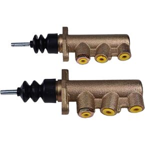 2PCS Brake Master Cylinder 3614780M91 compatible with Massey Ferguson Tractors 362 365 375 383 390 390T 393 396 398 399