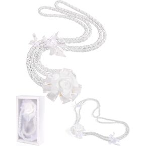 White Wedding Lasso Rope,Handfasting Cord for Wedding Lazo para Boda Catolica,Wedding Lasso for Ceremony Catholic,Lazo para Boda Los Novios Cristiana,Vestido De Novia para Boda Religiosa