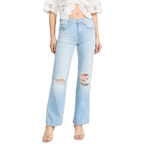 بنطلون جينز The Rambler Zip Flood للسيدات من MOTHER in Kuwait