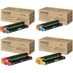 استبدال وحدة خرطوشة الطبل Versalink C500/C505 لـ Xerox 108R01484 108R01481 108R01482 108R01483 Drum لطابعة VersaLink C500N C500DT C500DN C505DN C505S C505X C505XL (BK/C/M/Y، 4 عبوات)