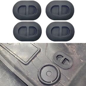 Floor Pan Drain Stopple Black Durable Rubber Stopple Protector Replacement for Wrangler 2007-2022 JK JL Unlimited 2 4 Doors 4PCS