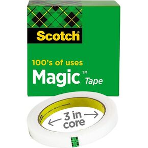 Scotch Magic Tape, Invisible, Home Office Supplies and Back to School Supplies for College and Classrooms, 2 Rolls