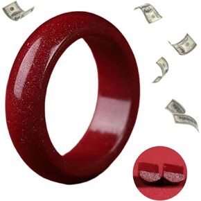 Feng Shui Cinnabar Ring, Attracting Wealth Cinnabar Feng Shui Ring for Men Women, Wealth and Protection Good Luck Money Amulet Lucky Rings That Bring Good Luck Mother's Day Gifts