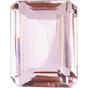 REAL-GEMS Brazilian Baby Pink Topaz 100 Ct. Perfect Faceted Emerald Cut Loose Gemstone PTH-58