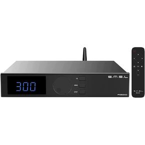 SMSL A300 HiFi Power Amplifier BTL Mode Bluetooth 5.0 2.1 Subwoofer 165W x 2 Class D Integrated Amp SDB Sound Effects Hi-Res Digital Audio Receiver with Remote Control THD+N 0.004%