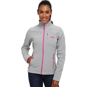 The North Face Women's Apex Bionic Jacket (Medium, Mid Grey/Luminous Pink)