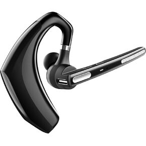 Bluetooth Headset V5.1,Wireless Bluetooth Earpiece with CVC8.0 Dual Mic Noise Cancelling,500mAh Battery for 110H Work Time,Handsfree Earphones for Cell Phones/PC for Business Office/Driving