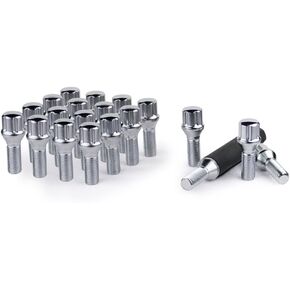 Gorilla Automotive 17125SD-20 12mm x 1.25 Thread Size Chrome Finish Small Diameter Lug Bolt, (Set of 20)