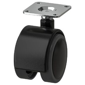 ikea ALEX Castors, Black, 50 Millimetres, 104.806.07 - Pack of 4