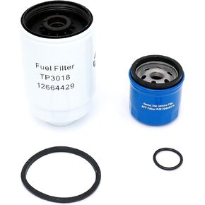 FKG Fuel Filters Oil Filter TP3018, 29539579 fit for 01-16 Chevy Silverado 2500HD GMC Sierra 2500HD (6.6L Duramax Diesel), 07-16 Chevy Silverado 3500HD (6.6L Duramax Diesel)