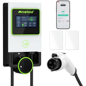 MR CARTOOL S311 Level 2 Electric Vehicle Charging Stations, APP Control EV Charger with 26FT Electric Car Charger Cable, 32A Smart EV Charger Compatible with All EV