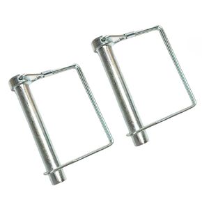 Heavy Duty Square Safety Coupling Pin, High Strength Spring Steel Axle Lock Pin Alignment Pin 15/32" x 3-3/20" (12x80) (2 Pcs)