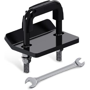 Hitch Tightner, Heavy Duty Anti Rattle Hitch Stabilizer for 2" Hitch, Trailer Hitch Stabilizer with Rubber Isolator & Wrench for Hitch Mount, Cargo Carrier, Bike Rack (1 Pack, Black)