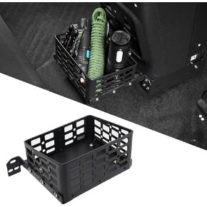 OMU Metal Rear Seat Organizer Storage Box Compatible with Ford Bronco 2021-2024(Not Sports),Upgraded Removable Car Floor Console Organizer Tray with Tactics Style for Bronco Accessories