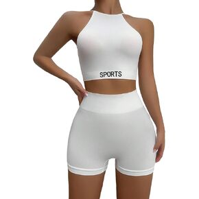 مجموعة ملابس داخلية نسائية مكونة من قطعتين من SweatyRocks حمالة صدر لاسلكية وسروال داخلي مطبوع عليه حروف in Kuwait