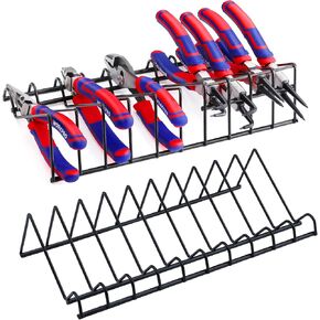 WORKPRO 2-Pack Plier Organizer Rack, Tool Box Storage and Organization Holder, 20 Slots for Spring Loaded, Regular and Wide Handle Pliers, Keep Pliers Organized in Tool Drawer (Pliers Not Included)