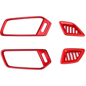 Dashboard Air Vent Air Conditioner Wind Outlet Vent Cover Frame Trim for Honda Accord 10th Gen 2018 2019 2020 2021 2022 (Carbon Fiber Print)