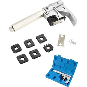QWORK 7402 Universal Outside Thread Chaser, Heavy Duty Thread Repair Tool for 1-1/4" to 5" O.D, 1 Set
