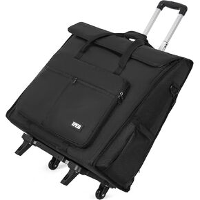 Rolling Travel Carrying Tote Bag with Wheels Compatible with Apple iMac Desktop Computer for 27 inch Monitor and Accessories