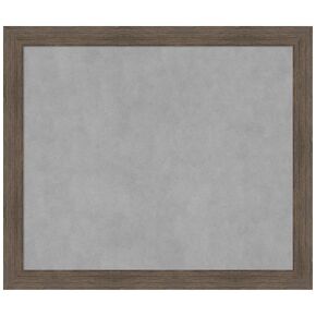 Amanti Art Framed Magnetic Board (27 x 23) Hardwood Mocha Narrow Magnet Board, Medium Magnetic Bulletin Board for Office Decor, Mudroom, Kitchen or Organization Drop Zone from WI, USA